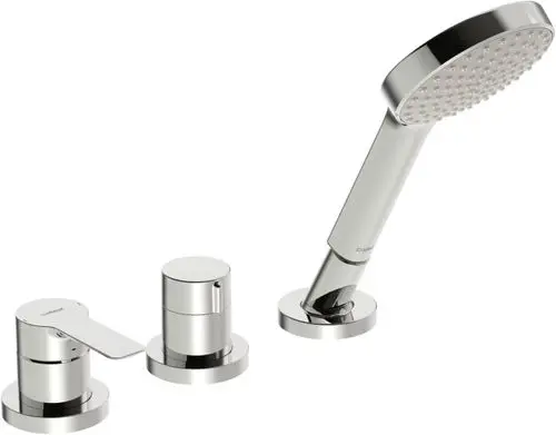 HANSA Einhebelmischer Fertigmontageset für Wanne/Brause HANSALIGNA 0643 1-strahlig 72 mm Chrom, 06439473, Artikel in Kategorie